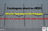 Cardiogenic shock in ARDS: When the Tank leaks and the Pump fails The story of a young lady with septic myocarditis