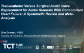 Transcatheter Versus Surgical Aortic Valve Replacement in Patients with Aortic Stenosis and Heart Failure A Systematic Review and MetaAnalysis