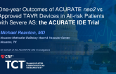 One-year Outcomes of ACURATE neo2 vs Approved TAVR Devices in All-risk patients with Severe AS: the ACURATE IDE Trial
