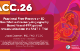 Fractional Flow Reserve or 3D-Quantitative-Coronary-Angiography Based Vessel-FFR guided revascularization: the FAST III Trial