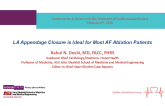 LA Appendage Closure is Ideal for Most AF Ablation Patients