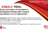 Efficacy and safety of EdoxabaN in anticoagulant therapy after surgical Bioprosthetic vALVe replacement