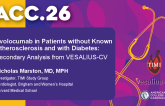 Evolocumab in Patients without Known Atherosclerosis and with Diabetes: Secondary Analysis from VESALIUS-CV