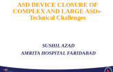 ASD Device Closure of Complex and Large ASDs - Technical Challenges