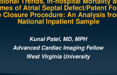 TCT 15: National Trends, In-hospital Mortality and Outcomes of Atrial Septal Defect/Patent Foramen Ovale Closure Procedure: An Analysis From the National Inpatient Sample