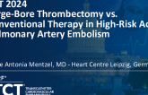 TCT 738: Large Bore Thrombectomy vs. Conventional Therapy in High-Risk Acute Pulmonary Embolism