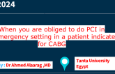 TCT 1267: When You Are Obliged to Do PCI in an Emergency Setting in a Patient Indicated for CABG