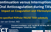 TCT 183: Periprocedural Continuation Versus Interruption of Oral Anticoagulation During Transcatheter Aortic-Valve Implantation: Effect on Plasmatic Coagulation and Fibrinolysis