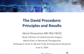 The David Procedure: Principles and Results