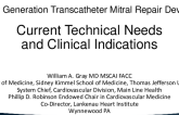 Keynote Lecture: New Generation Transcatheter Mitral Repair Devices: Current Technical Needs and Clinical Indications