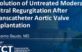 TCT 337: Evolution of Untreated Moderate Mitral Regurgitation After Transcatheter Aortic Valve Implantation  