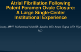 TCT 108: Atrial Fibrillation Following Patent Foramen Ovale Closure: A Large Single-Center Institutional Experience