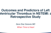 TCT 549: Outcomes and Predictors of Left Ventricular Thrombus in NSTEMI: A Retrospective Study
