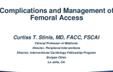 Complications and Management of Femoral Access