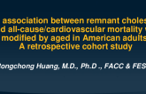 TCT 12: The Association Between Remnant Cholesterol and All-Cause Mortality and Cardiovascular Mortality Was Modified by Aged in American Adults: A Retrospective Cohort Study