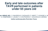 TCT 352: Early and late outcomes after TAVR in patients under 65 years of age