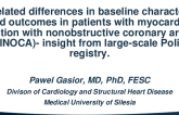 TCT 401: Sex-Related Differences in Baseline Characteristic and Outcomes in Patients With Myocardial Infarction With Nonobstructive Coronary Arteries (MINOCA)- Insight From Large-Scale Polish Registry.