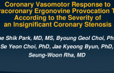 TCT 656: Coronary Vasomotor Response to Intracoronary Ergonovine Provocation Test According to the Severity of an Insignificant Coronary Artery Stenosis.
