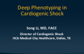 Deep Phenotyping in Cardiogenic Shock