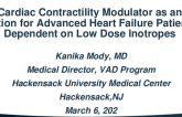 Cardiac Contractility Modulator as an Option for Advanced Heart Failure Patients Dependent on Low Dose inotropes