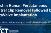 TCT 1513: First in Human Percutaneous Mitral Clip Removal Followed by Alta Valve Implantation