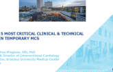 My Top 5 Most Critical Clinical and Technology Needs in Temporary MCS
