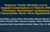 TCT 300: Temporal Trends, Mortality and In-hospital Complications in Patients With Pulmonary Hypertension Undergoing Transcatheter Aortic Valve Replacement