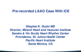 Pre-recorded LAAO Case With Ice