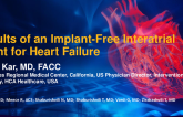 TCT 487: Results of an Implant-Free Interatrial Shunt for Heart Failure