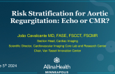 Risk Stratification for Aortic Regurgitation: Echo or CMR?