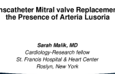Transcatheter Mitral Valve Replacement in the Presence of Arteria Lusoria