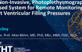 A Non-Invasive Photoplethysmography-Based System for Remote Monitoring of Left Ventricular Filling Pressures