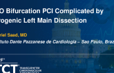 TCT 1568: CTO Bifurcation PCI Complicated by Iatrogenic Left Main Dissection