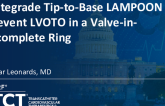 TCT 1416: Antegrade Tip-to-Base LAMPOON to Prevent Left Ventricular Outflow Tract Obstruction in a Valve-in-Incomplete Ring