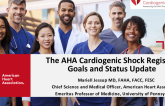 The AHA Cardiogenic Shock Registry:  Goals and Status Update
