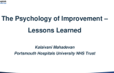 The Psychology of Improvement: Lessons Learned in the Last Year