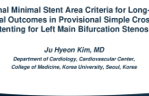 TCT 517: Optimal Minimal Stent Area Criteria for Long-Term Clinical Outcomes in Provisional Simple Cross-over Stenting for Left Main Bifurcation Stenosis