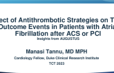 TCT 406: Effect of Antithrombotic Strategies on Total Outcome Events in Patients with Atrial Fibrillation after Acute Coronary Syndrome or Percutaneous Coronary Intervention: Insights from AUGUSTUS
