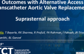 TCT 894: Outcomes With Alternative Access Transcatheter Aortic Valve Replacement: Suprasternal Approach