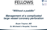 “Without a Paddle” Management of a Complicated Large Vessel Coronary Perforation