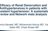TCT 726:  Efficacy of Renal Denervation and antihypertensives in patients with resistant hypertension: A systematic review and Network meta analysis