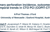 TCT 49: Coronary Perforation Incidence and Temporal Trends in Chronic Total Occlusion Percutaneous Coronary Intervention (COPIT CTO)  