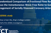 TCT 657: A Randomised Comparison of Fractional Flow Reserve Versus the Instantaneous Wave Free Ratio to Guide Management of Serially Diseased Coronary Arteries