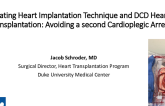 Beating Heart Implantation Technique and DCD Heart Transplantation: Avoiding a Second Cardioplegic Arrest
