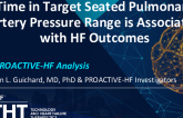 Time in Target Seated Pulmonary Artery Pressure Range Is Associated With HF Outcomes: A PROACTIVE-HF Analysis
