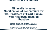 Heart Failure Solutions: The PeriCut Device as a Treatment for HFpEF
