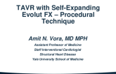 TAVR With the Self-Expanding EVOLUT FX: Procedural Technique With Case Examples