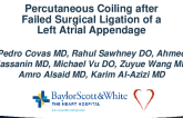 Percutaneous Coiling After Failed Surgical Ligation of a Left Atrial Appendage