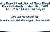TCT 202: Frailty Based Prediction of Major Bleeding Risk in Patients Undergoing TAVI: a POPular TAVI sub-analysis