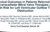 Clinical Outcomes in Patients Referred for Transcatheter Mitral Valve Therapies at High-Risk for Left Ventricular Outflow Tract Obstruction